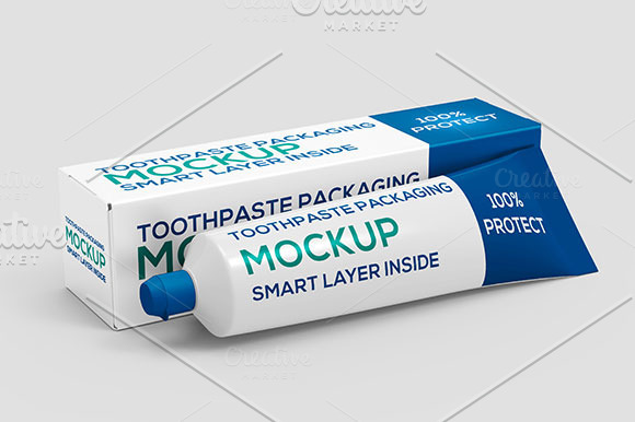 Download Toothpaste Packaging Mock-up