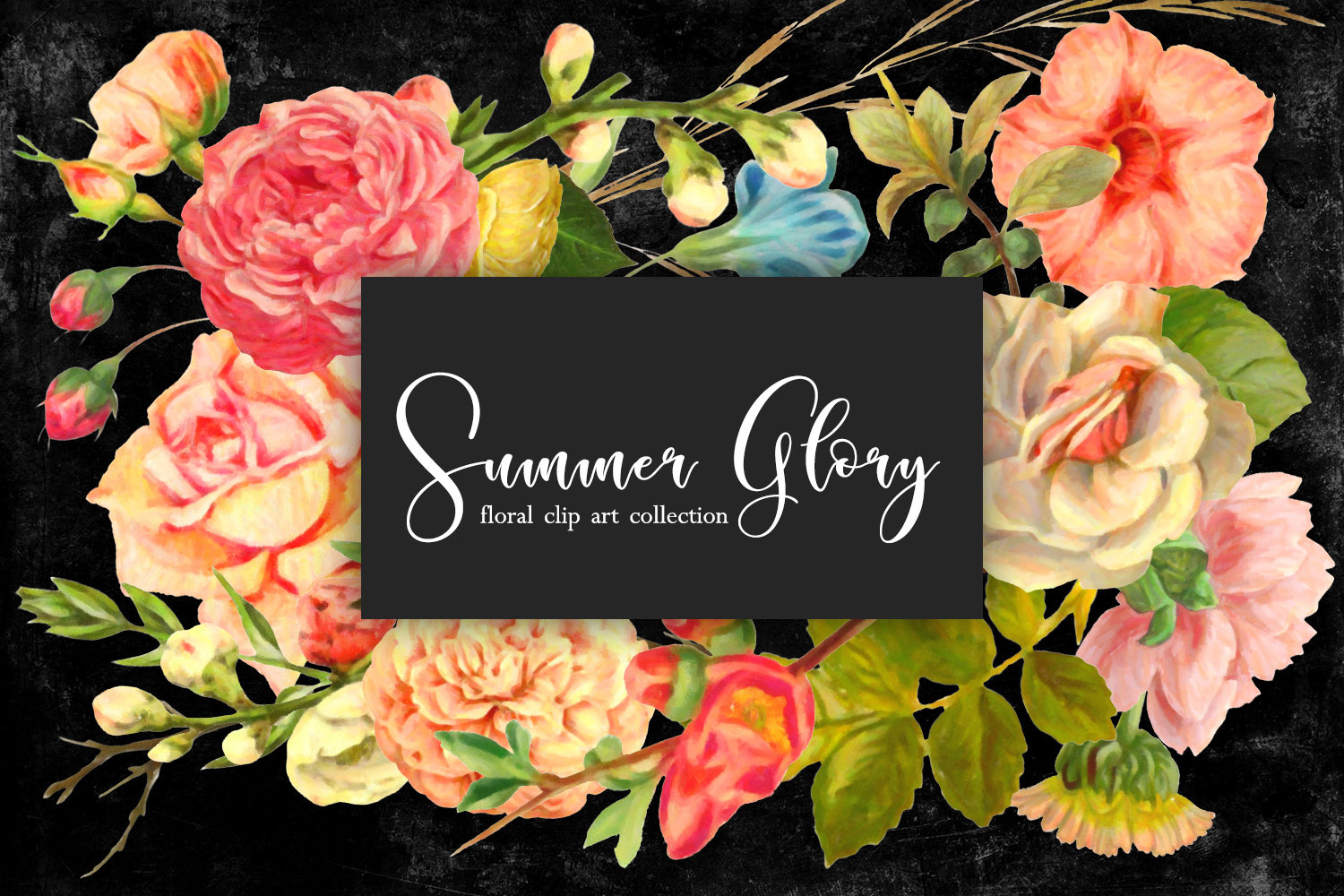 Floral Clip Art - Summer Glory ~ Illustrations ~ Creative ...