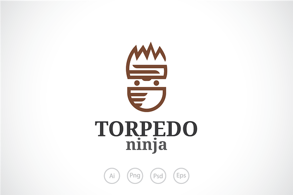 Torpedo Ninja Logo Template