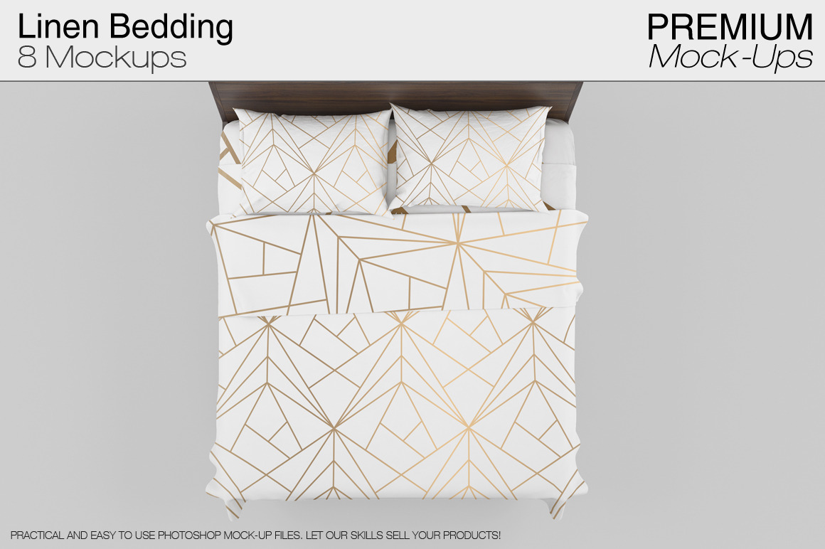 Download Linen Bedding Mockup Set ~ Product Mockups ~ Creative Market