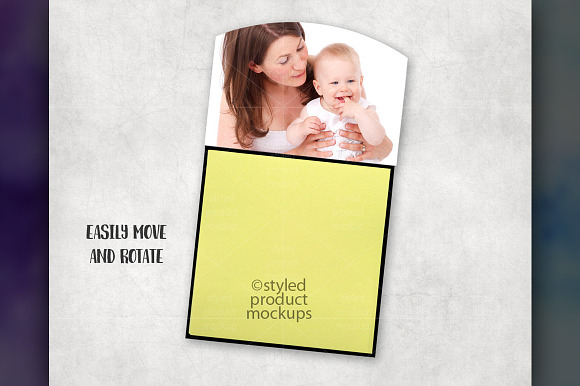 Sticky Note Holder Mockup in Product Mockups - product preview 4