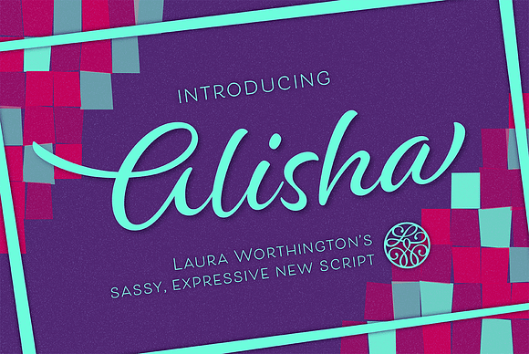 Alisha Script Font by Laura Worthington