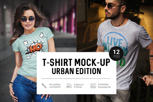 Download T-Shirt Mock-Up Urban Edition
