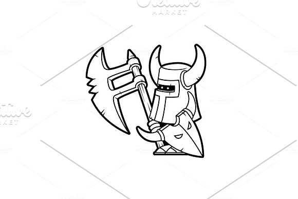 Mini Warrior - Vectorial Drawing in Objects - product preview 1
