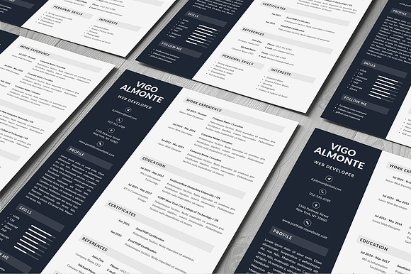 Vigo - Resume Template in Resume Templates - product preview 2