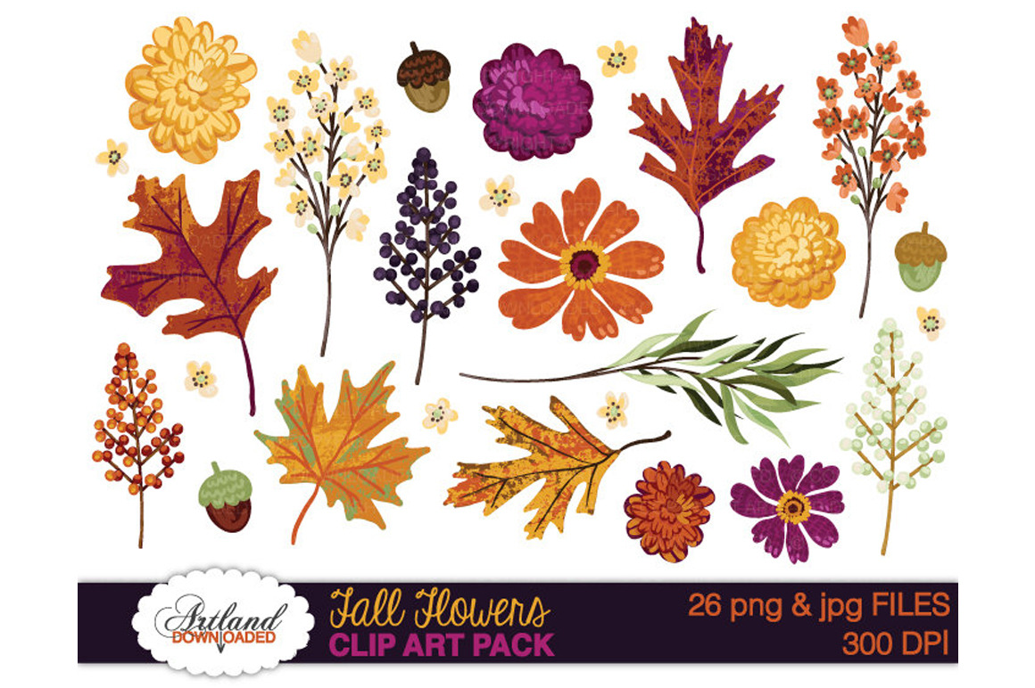 free clipart of fall flowers - photo #31