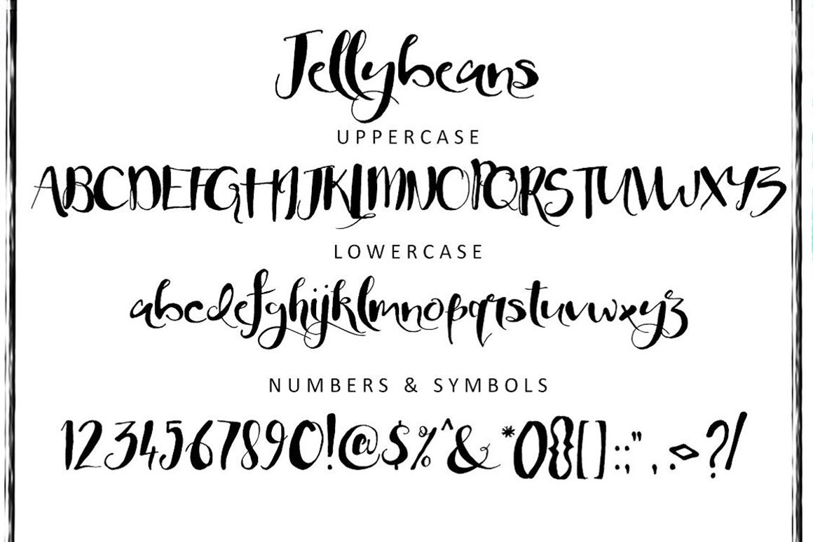 Jellybeans Font - Script