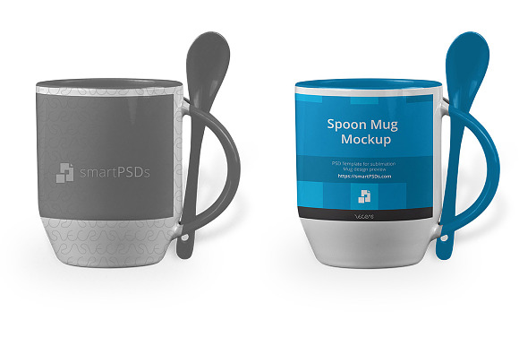 Download Free Download Spoon Handle Mug Design Mockup PSD Mockups.