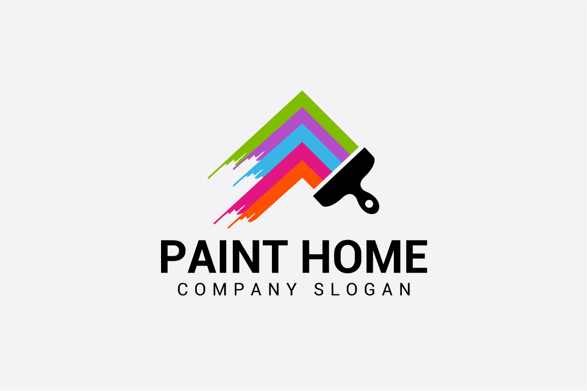paint home ~ Logo Templates ~ Creative Market