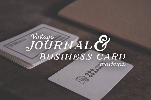 Download Journal & Business Card Mockups