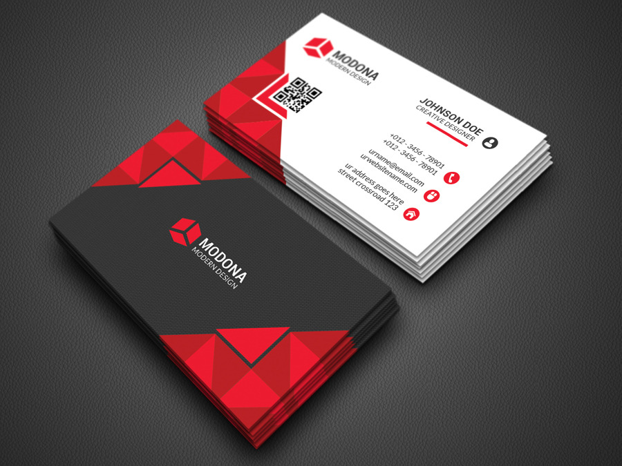 Geometric Business Card ~ Business Card Templates ~ Creative Market