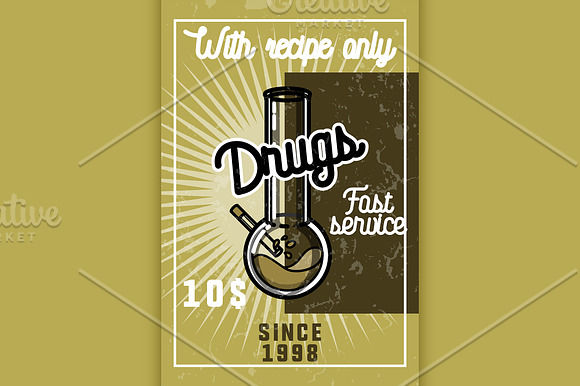 Color Vintage Drugs Banner