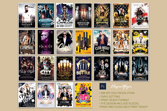 100 Party Flyers Bundle 98% OFF in Flyer Templates - product preview 4