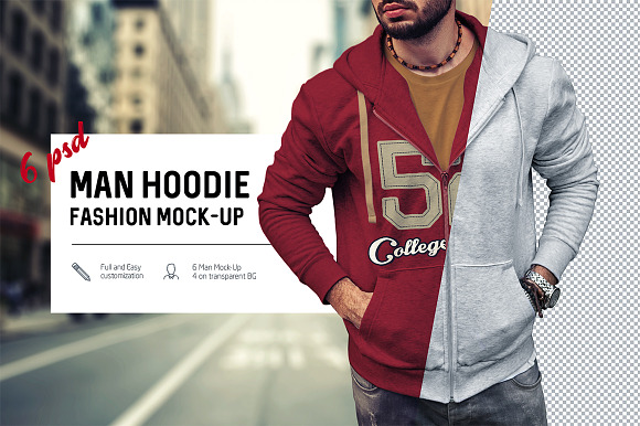Download Man Hoodie Fashion Mock-Up