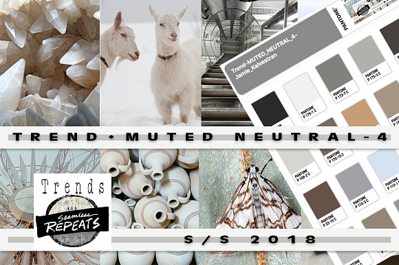 Trend Color S/S 2018 Muted Neutrals in Photoshop Color Palettes - product preview 3