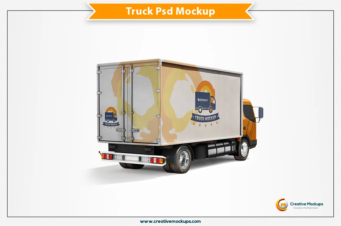 Download Delivery Truck Psd Mockup ~ Print Mockups ~ Creative Market