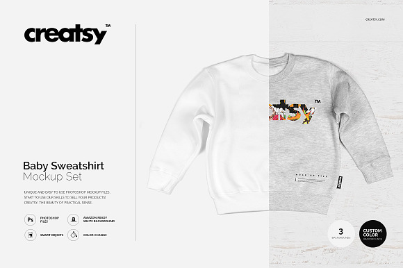Download Baby Sweatshirt Mockup Set