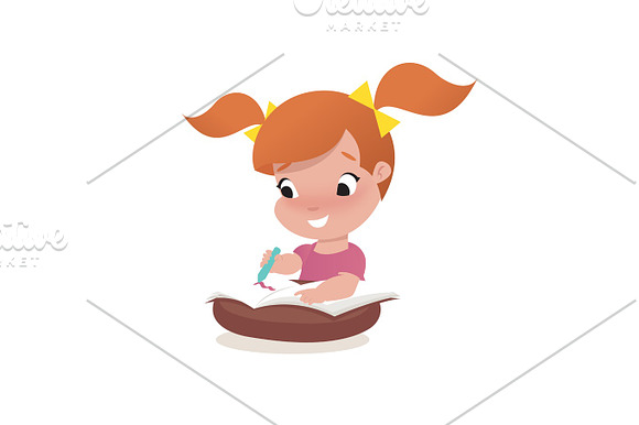 Little Girl Child Illustration