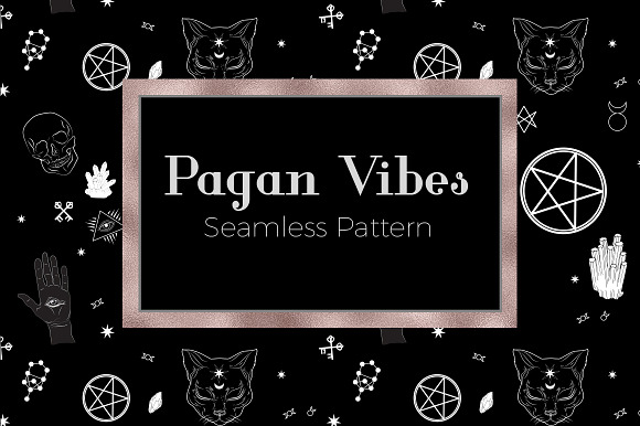 Pagan Vibes Hand-drawn Pattern