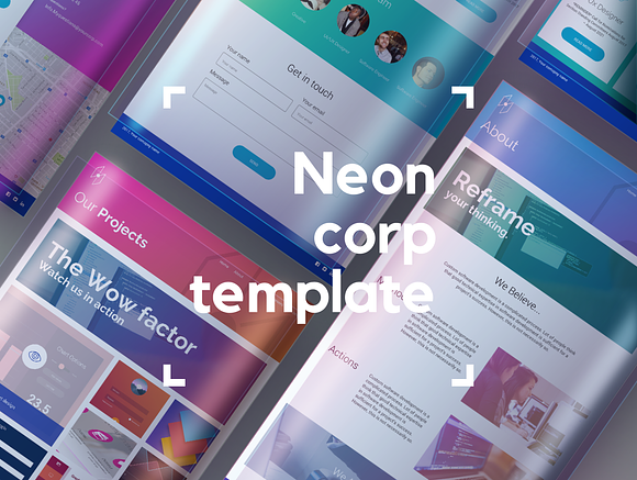 Neon Website UI Kit