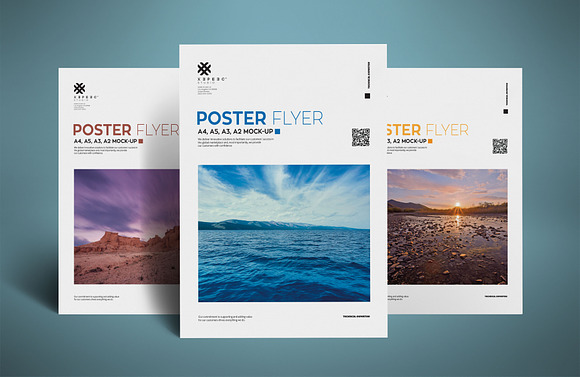 Download Realistic Poster and Flyer mockup