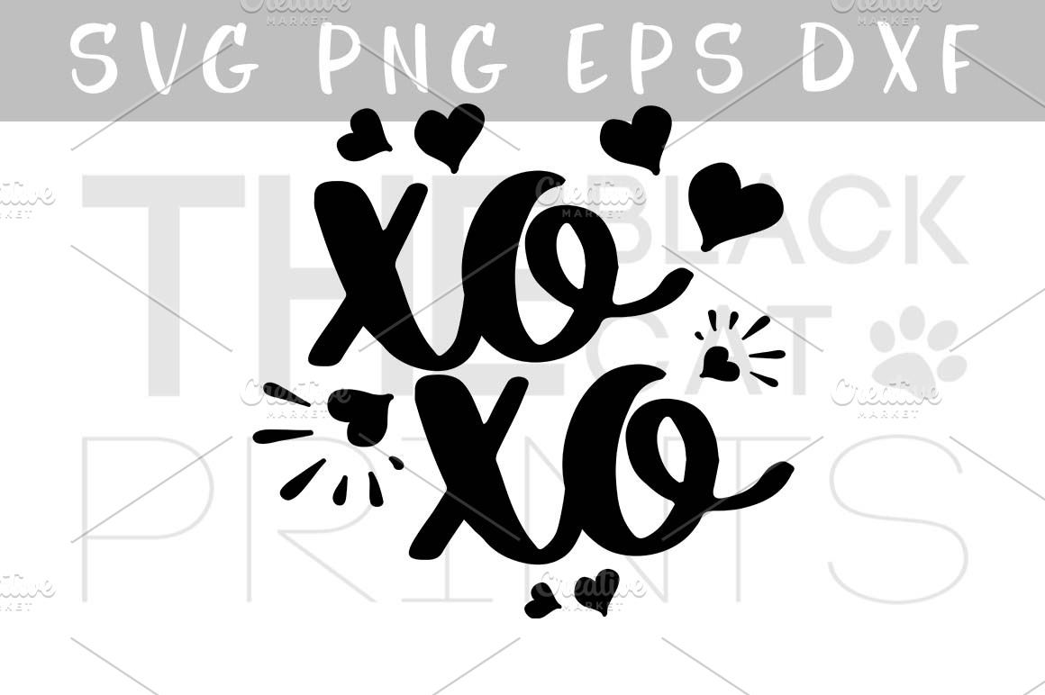 Download XOXO Hugs and kisses SVG PNG EPS DXF ~ Illustrations ...