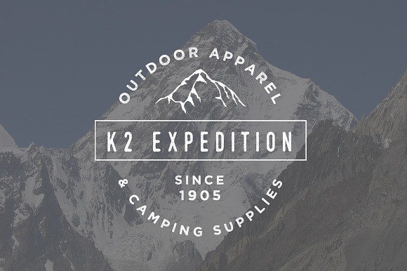 K2 Mountain Logo Template