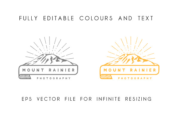 Mount Rainier Logo Template in Logo Templates - product preview 1