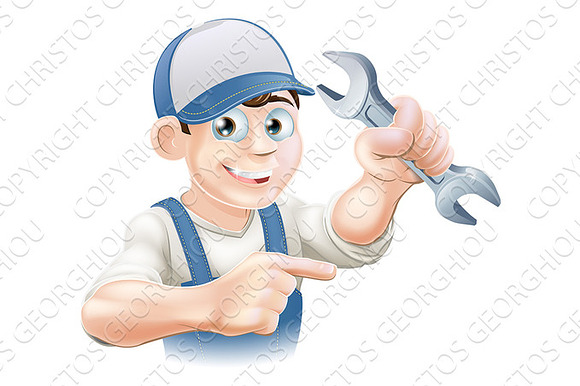 Plumber Or Mechanic Pointing