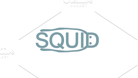 Squid Logo Template