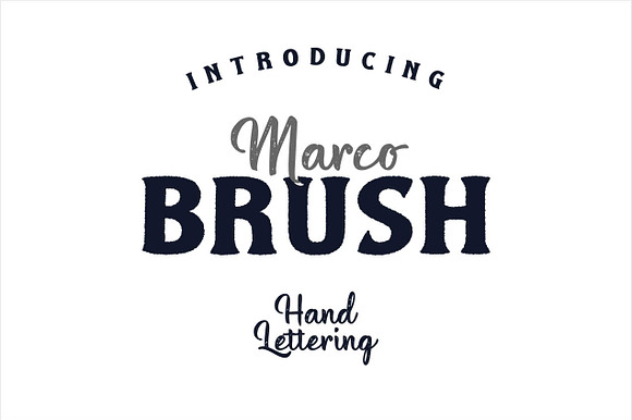 Marco Brush Dual Fonts