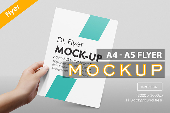 Download A4 - A5 Flyer Muck-up