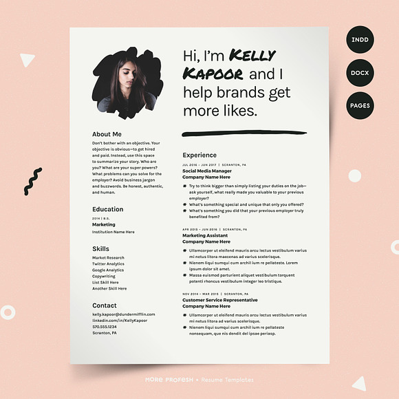 Resume Template CV Kit