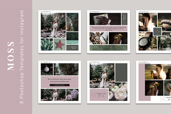 Moss Styled Instagram Templates