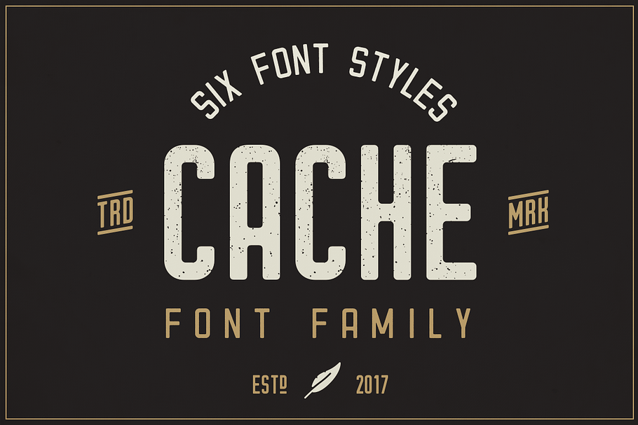Cache - Vintage Font Family in Vintage Fonts