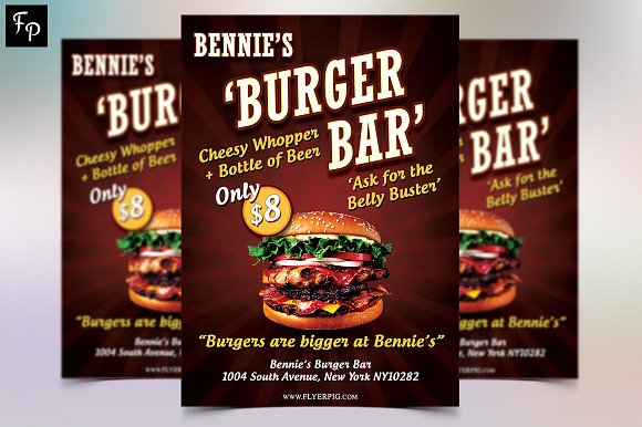 Bennie's Burger Bar Flyer