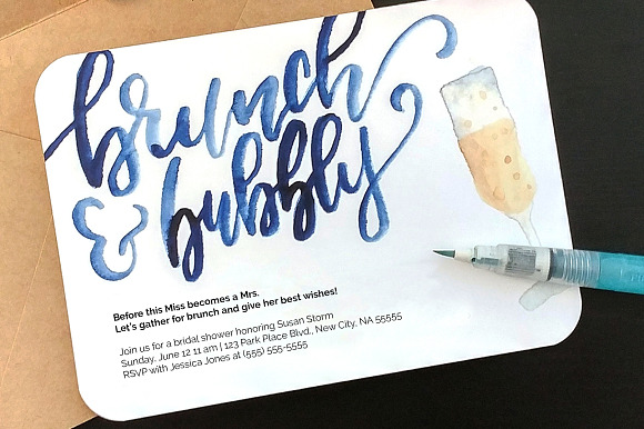Brunch And Bubbly Invitation