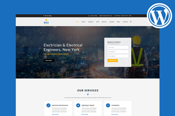 Max Electric WordPress Theme