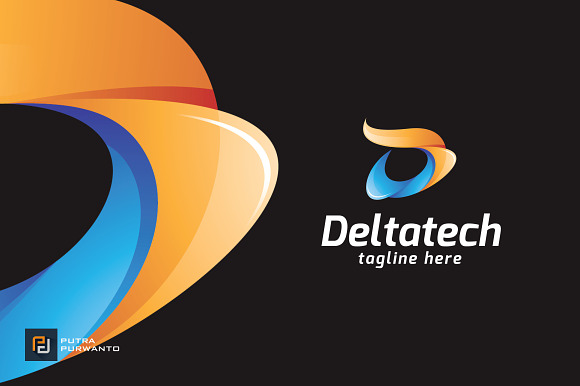 Deltatech Letter D Logo Template