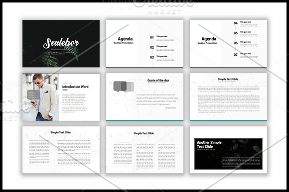 Seulebor Powerpoint Template in Presentation Templates - product preview 1