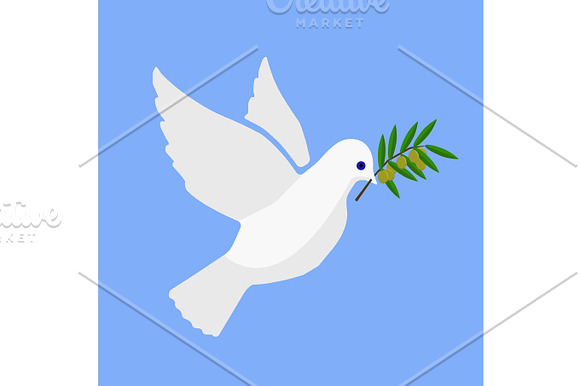 Peace Dove With Olive Branch