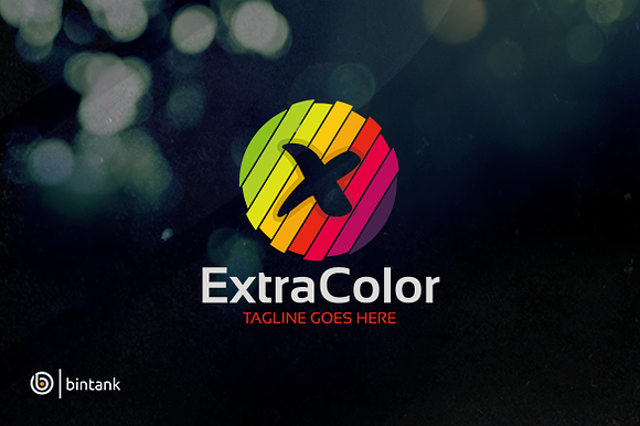 Extra Color Letter X Logo