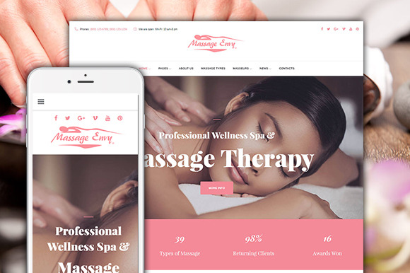 Massage SPA Salon Wordpress Theme