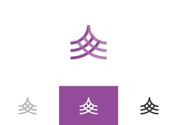 Abstract Purple Symbol Logo