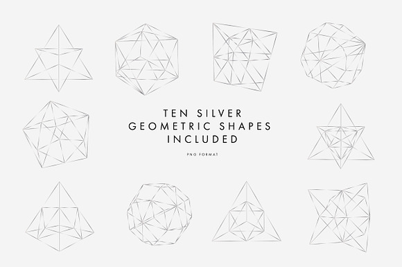 Silver Geometric Pattern
