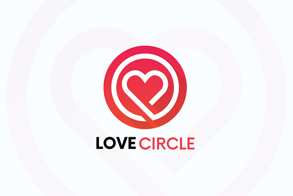 LOVECIRCLE Heart Logo Love Sign