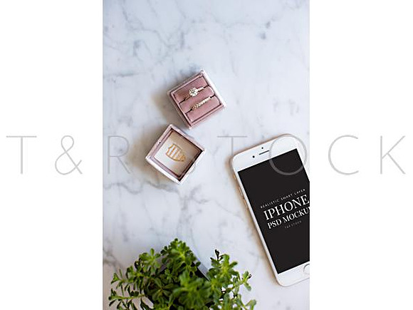 IPhone Mockup With Wedding Ring