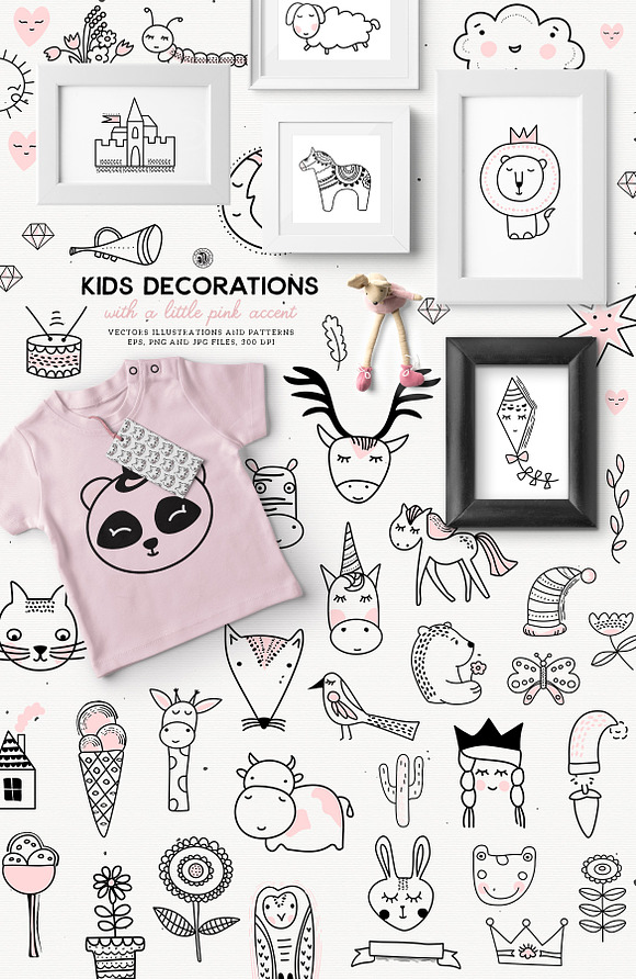 Kids Decorations in Illustrations