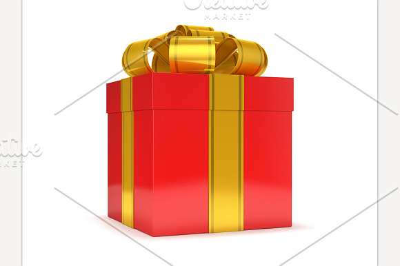 Gift Box With Ribbon Bow