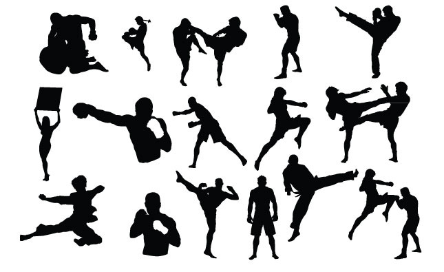 Download MMA Fighters Vector Pack ~ Illustrations ~ Creative Market